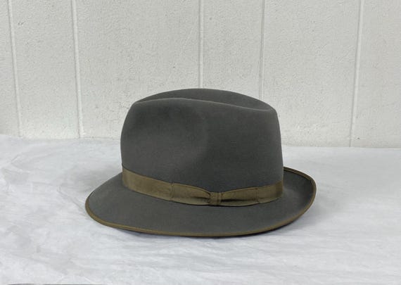 帽子 50s Vintage STETSON Stetsonian 1/4 58cm Vintage Stetson, Size 7 1/4, Stetson Hat, 1950s Hat, 1960s Stetson