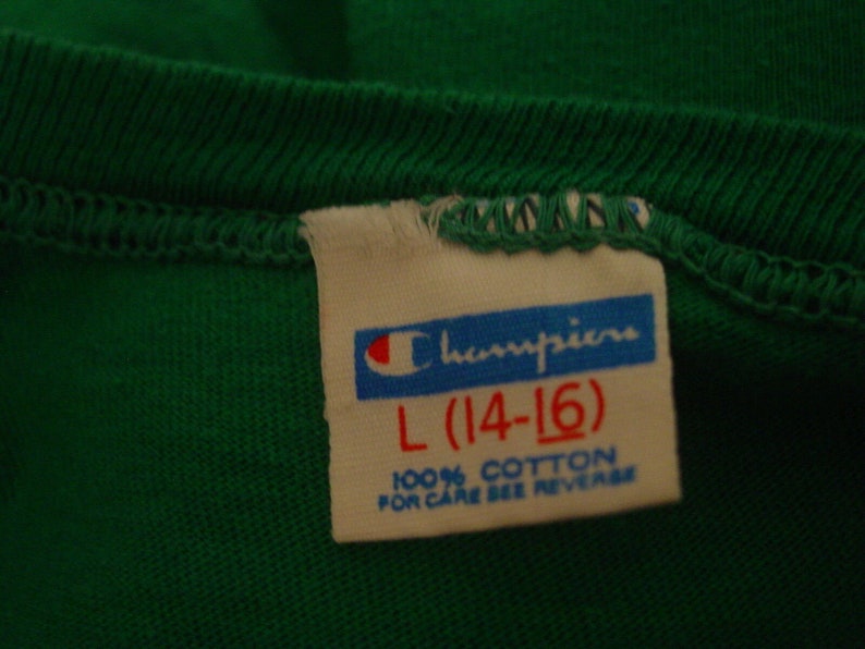 1970s t shirt Vintage t shirt S size small blue block Champion t shirt vintage clothing Camp Ararat t shirt