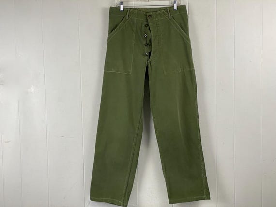 WWII Pants, 33 X 32, Army Pants, 1940s Pants, HBT Pants
