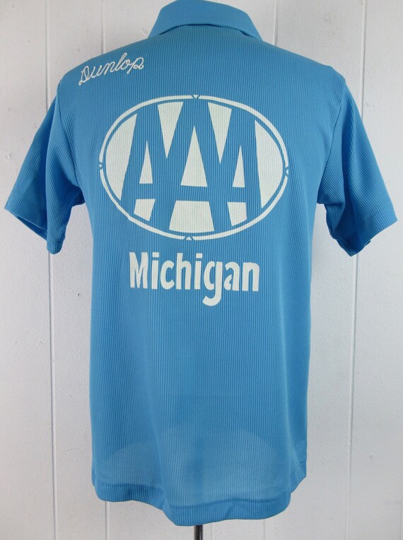 vintage BOWLING SHIRT guy fieri style y2k STRIPED but… Gem