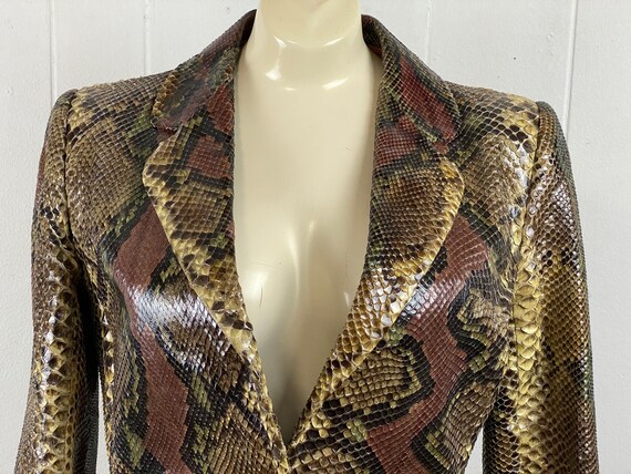Vintage jacket, size medium, Python jacket, real … - image 3