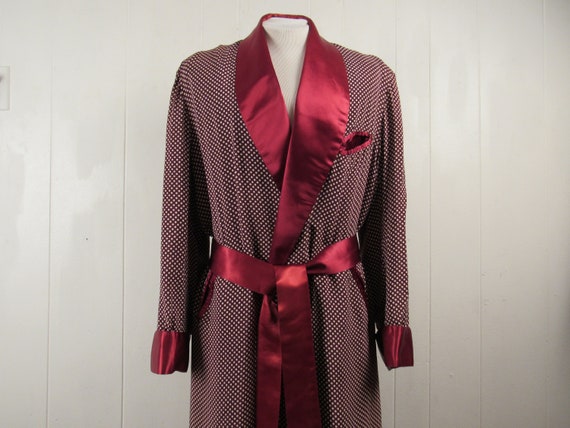Vintage robe, 1940s robe, Playboy robe, smoking ro