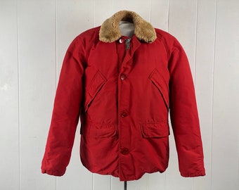 1960s Eddie Bauer, Size Large, 1960s Coat, Bauer Down Coat