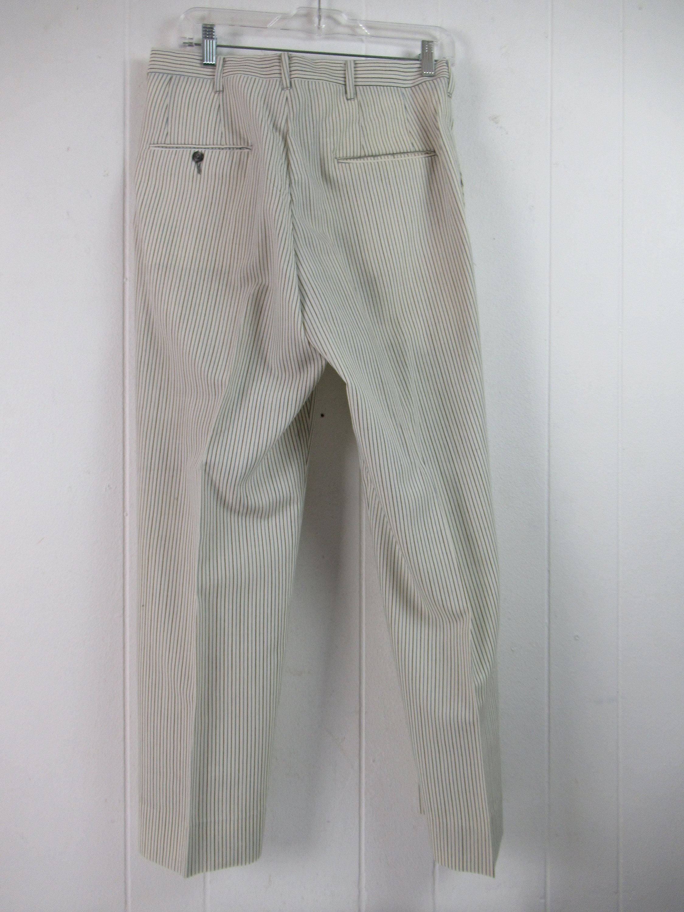 Vintage Pants, 1960s Pants, Pinstripe Pants, White Pants Vintage Pants, 1960s Pants, Pinstripe Pants, White Pants