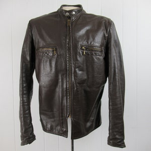 Vintage motorcycle jacket, size 42, motorcycle jacket, 1960s motorcycle jacket, Brooks motorcycle jacket, cafe racer, vintage clothing