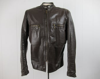 Vintage motorcycle jacket, size 42, motorcycle jacket, 1960s motorcycle jacket, Brooks motorcycle jacket, cafe racer, vintage clothing