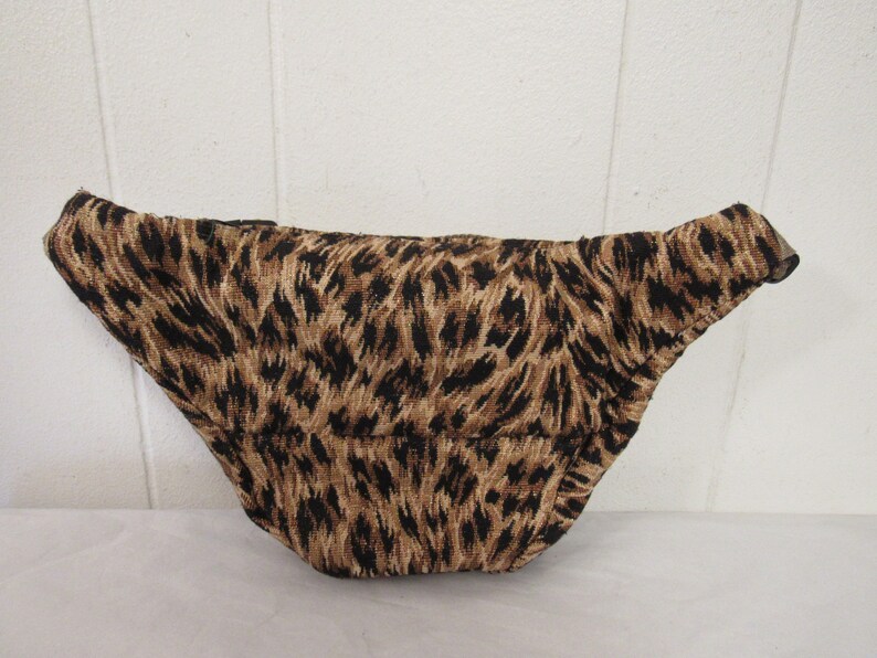size large animal print fanny pack Vintage fanny pack vintage clothing leopard print fanny pack