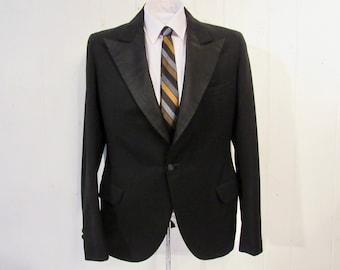 Vintage jacket, 1930s jacket, tuxedo jacket, tux jacket, dinner jacket, formal jacket, tuxedo, vintage clothing, size small