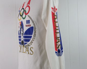 Vintage Shirt, Adidas T Shirt, 1980s Adidas, Olympic Shirt