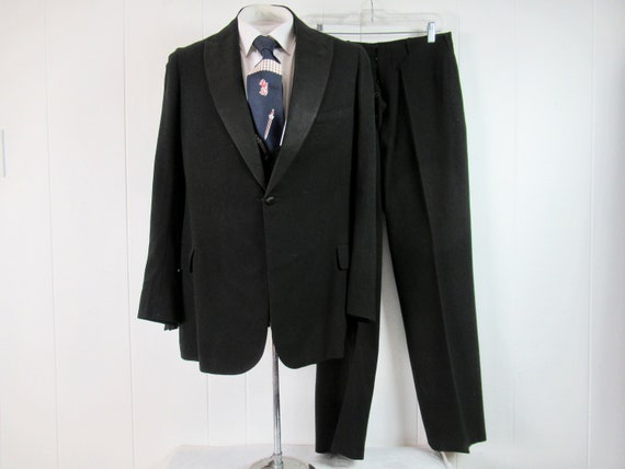 Vintage tuxedo, 1920s tuxedo, 3 piece suit, jacket