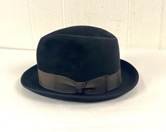 Brixton Victoria Wool Felt Fedora Black Hat NWT - Etsy display picture 1