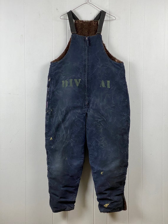 40s VINTAGE - WW II / DENIM OVERALL Vintage Overalls, Size Large