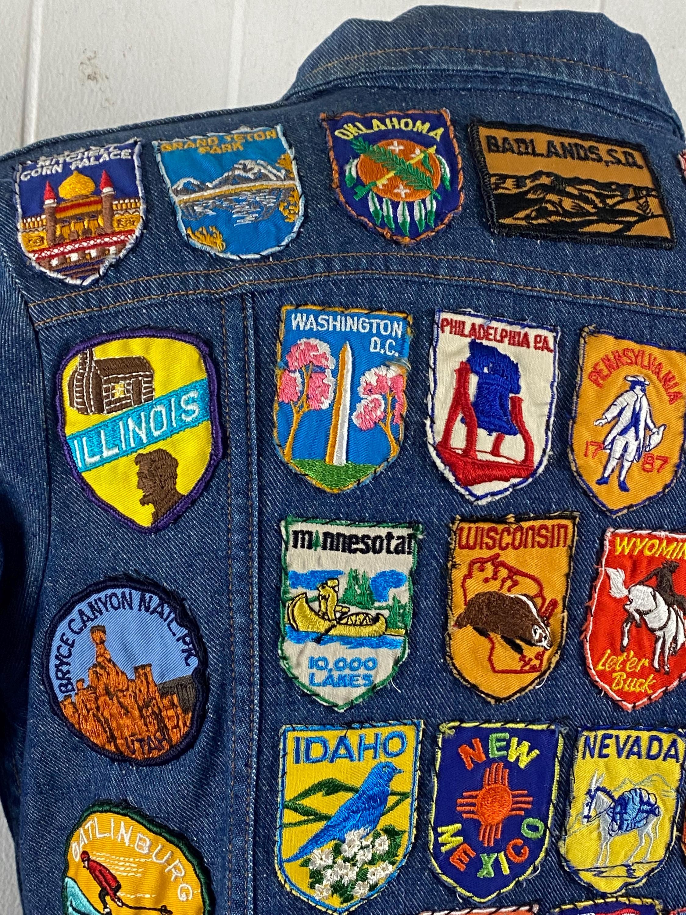 Vintage Jacket, Size Medium, Vintage Patches, Patches Jacket, 1970s Jacket, Travel Patches Jacket, Wrangler Denim Jacket, Vintage Clothing - Etsy Vintage Jacket, Size Medium, Vintage Patches, Patches Jacket, 1970s Jacket, Travel Patches Jacket, Wrangler Denim Jacket, Vintage Clothing - Etsy
