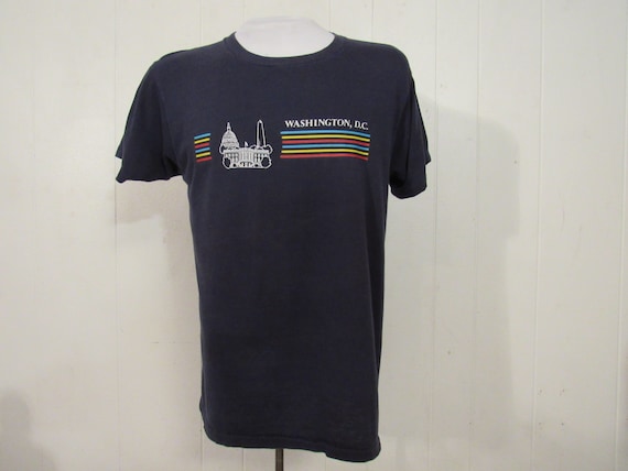 Vintage t shirt, 1980s t shirt, Washington D.C. t… - image 1