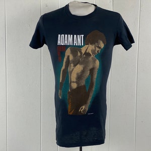 Adam Ant Vintage T-shirt, White Tee, Punk Rock, Adam and the Adam Ant Vintage T-shirt, White Tee, Punk Rock, Adam and the