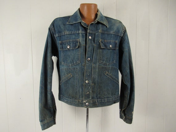 Vintage jacket, denim jacket, 1960s jacket, trucke