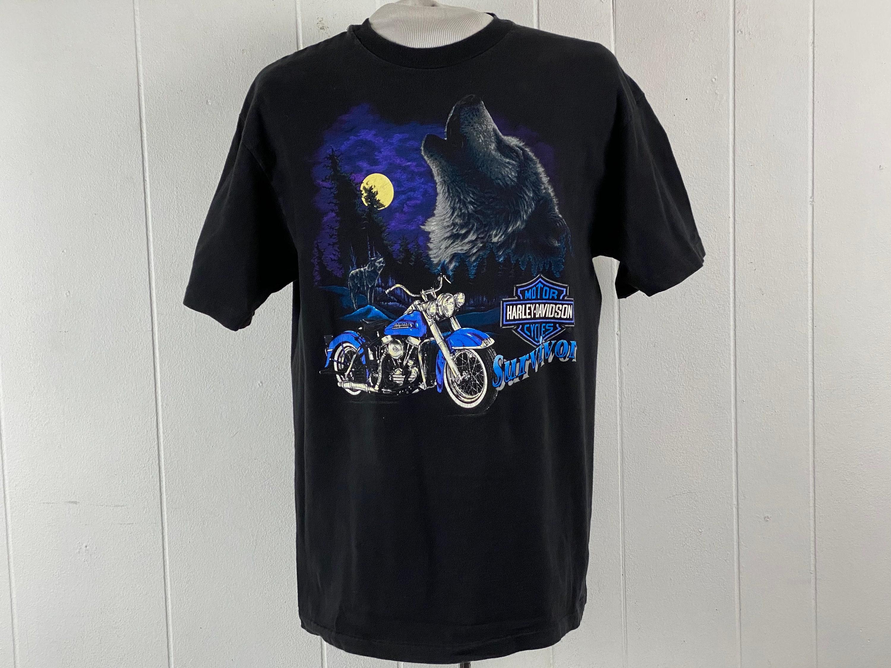 Vintage T Shirt, Size Large, Harley Davidson T Shirt, Motorcycle T