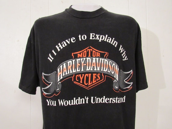 Vintage T Shirt, Harley T Shirt, Motorcycle T Shirt, 1990s T Shirt