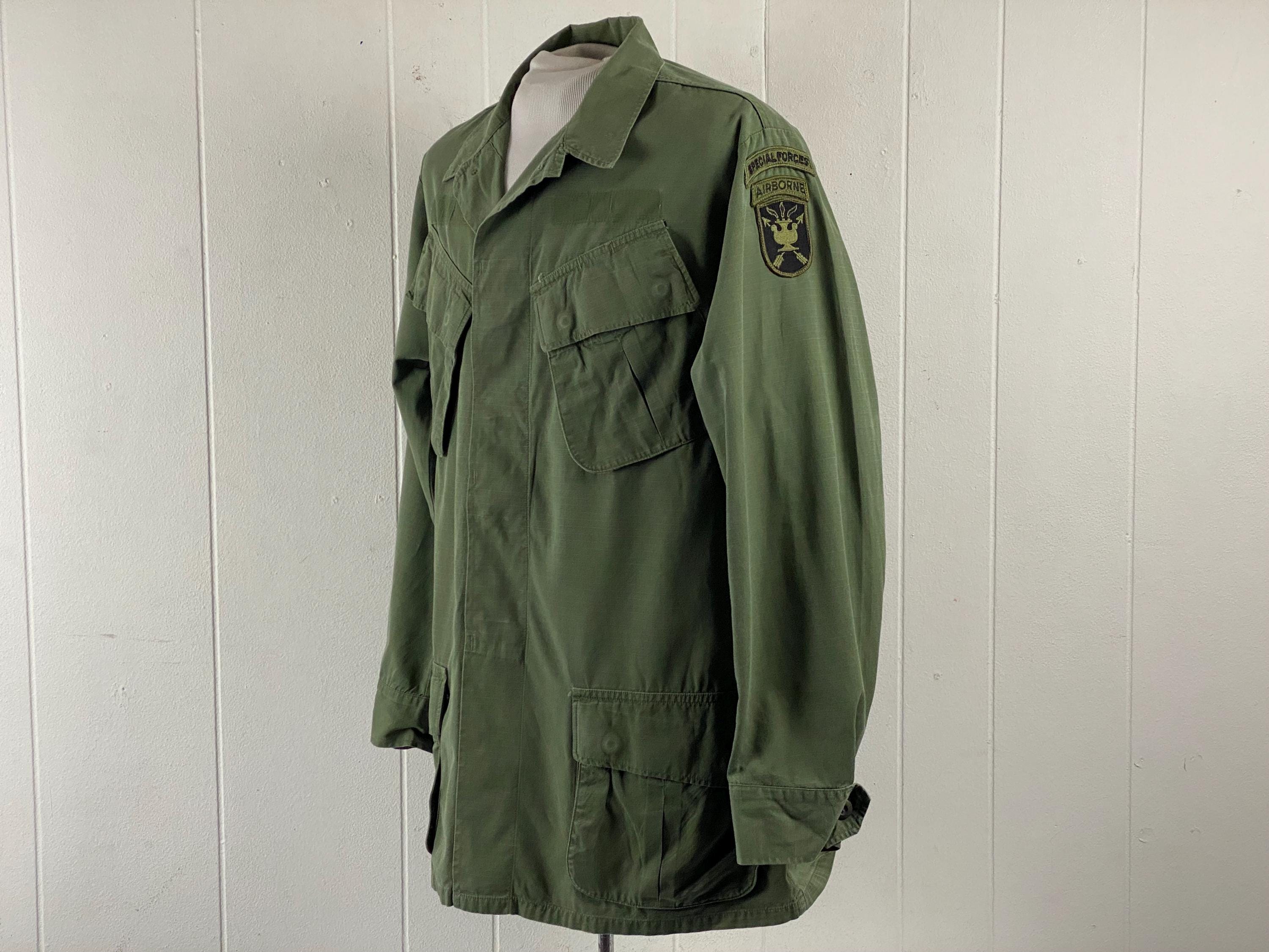 Vintage Jacket, Medium Long, 1960s Jacket, Vietnam Jacket, Jungle