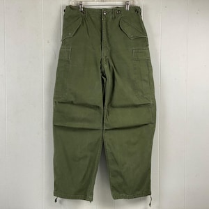 パンツ 50's 1952 British Army Combat Trousers Rare Original 1952 Pattern Combat Sateen Trousers - Size 8