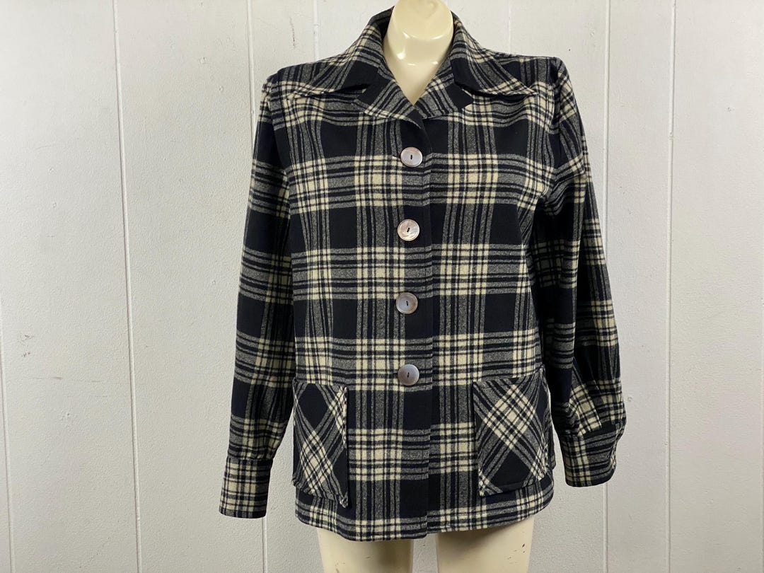 Pendleton Jacket Large Vintage Jacket, Size Large, 1940s Jacket, Vintage Pendleton, Pendleton ...