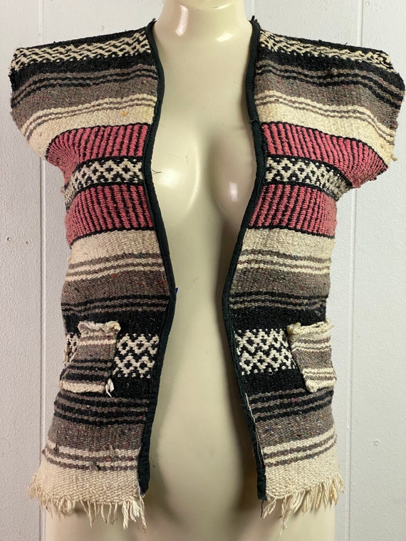 Vintage Vest 1960s Vest Hippy Vest Blanket Vest Motorcycle - Etsy