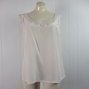 Vintage blouse, 1930s shirt, Rayon shirt, vintage top, vintage camisole, 1930s blouse, vintage clothing, size large