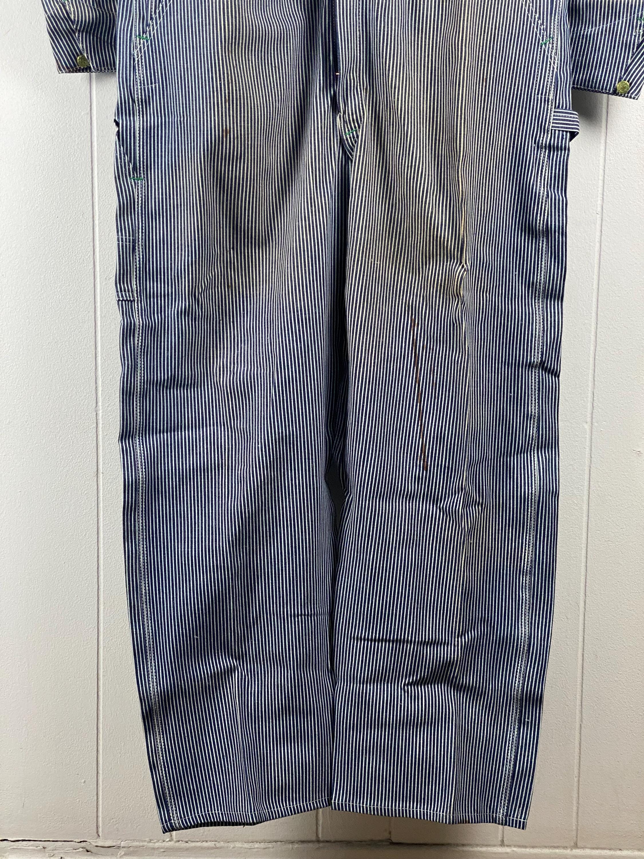 Oshkosh Coveralls, Size 44, Vintage Coveralls, Hickory Stripe