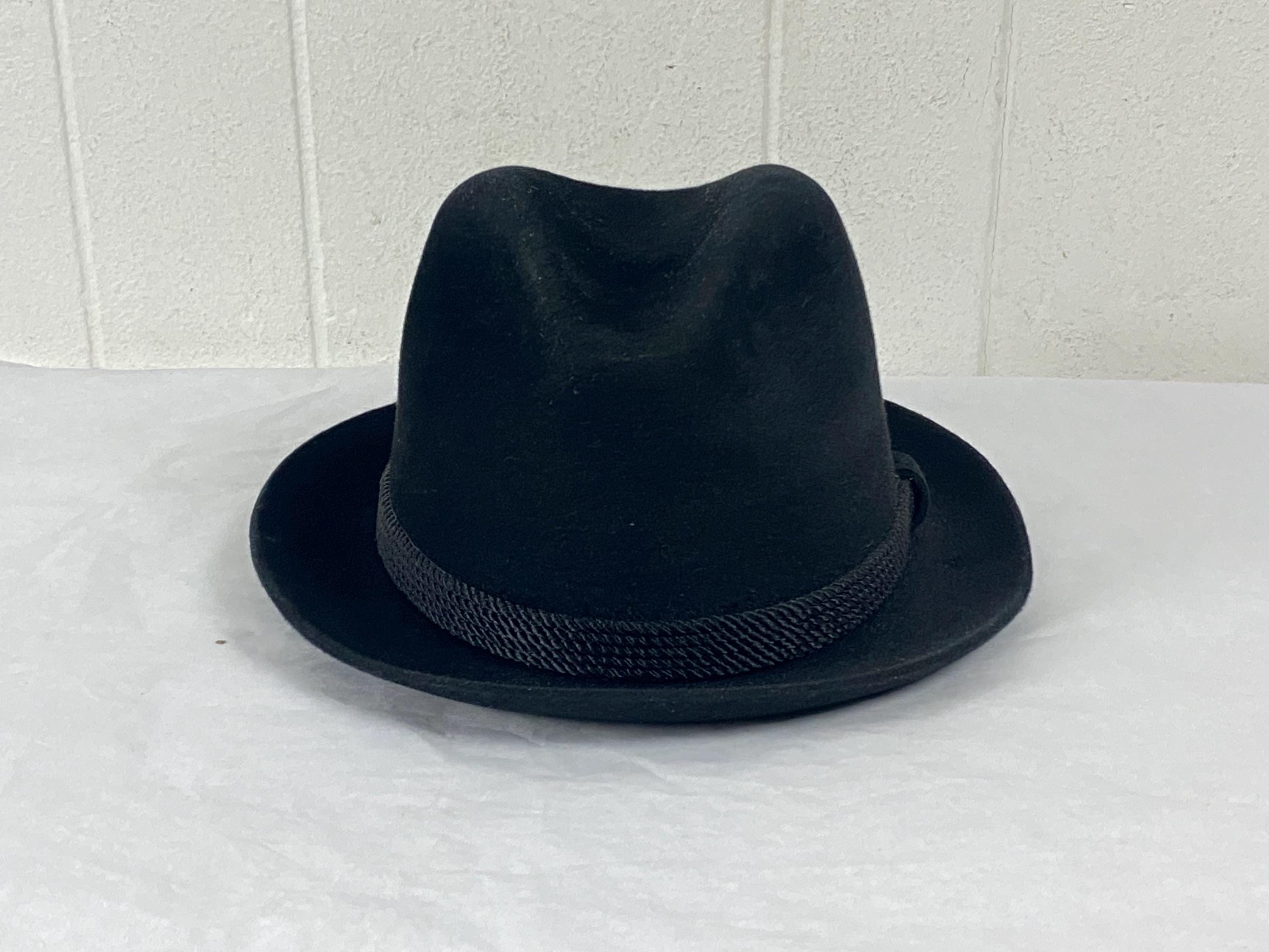 Vintage Hat, Size 7 1/4, Fits 7 3/8, Dobbs Fedora Hat, Fur Felt