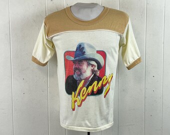 Vintage t shirt, size medium, Kenny Rogers t shirt, country music t shirt, concert tour t shirt, 1980s t shirt, 1981 tour, vintage clothing