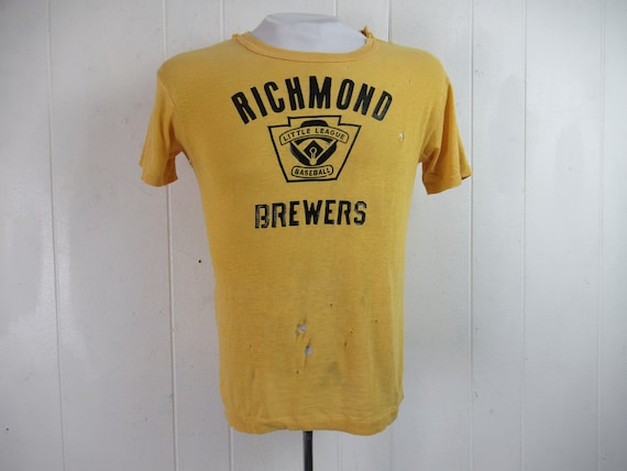 Vintage t shirt, 1960s t shirt, Richmond Brewers,… - image 1