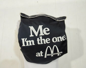 Vintage backpack, McDonald's backpack, 1970s backpack, you you're the one, me I'm the one, vintage luggage