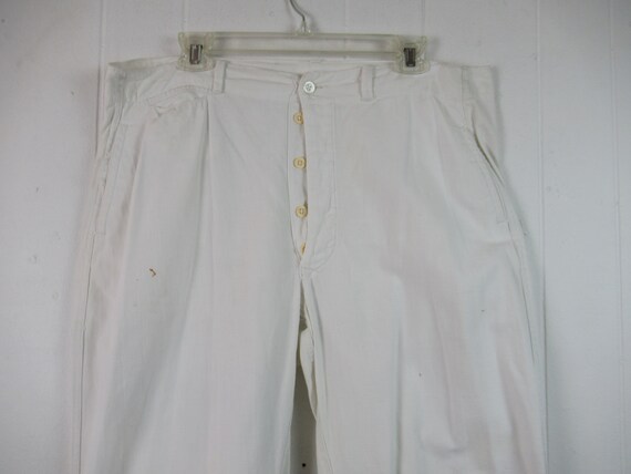 Vintage work pants, 1920s work pants, cotton pant… - image 2