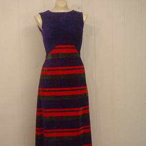 Vintage dress, vintage clothing, 1970s dress, tapestry dress, small, S