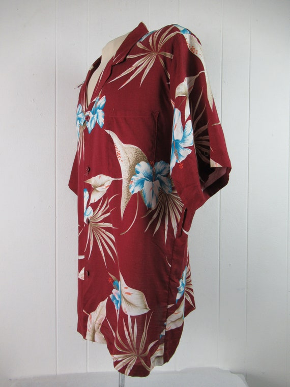 Vintage shirt, 1980s shirt, Rayon shirt, Hawaiian… - image 3