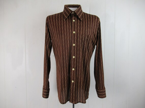 Vintage shirt, Disco shirt, 1970s shirt, retro shi