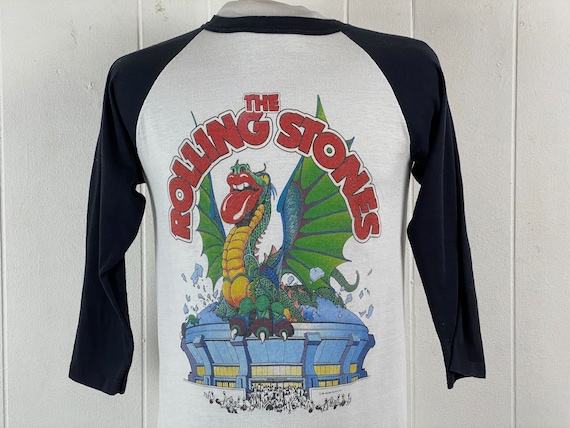 Vintage T Shirt, Size XL, the Rolling Stones Jersey, 1980s T Shirt