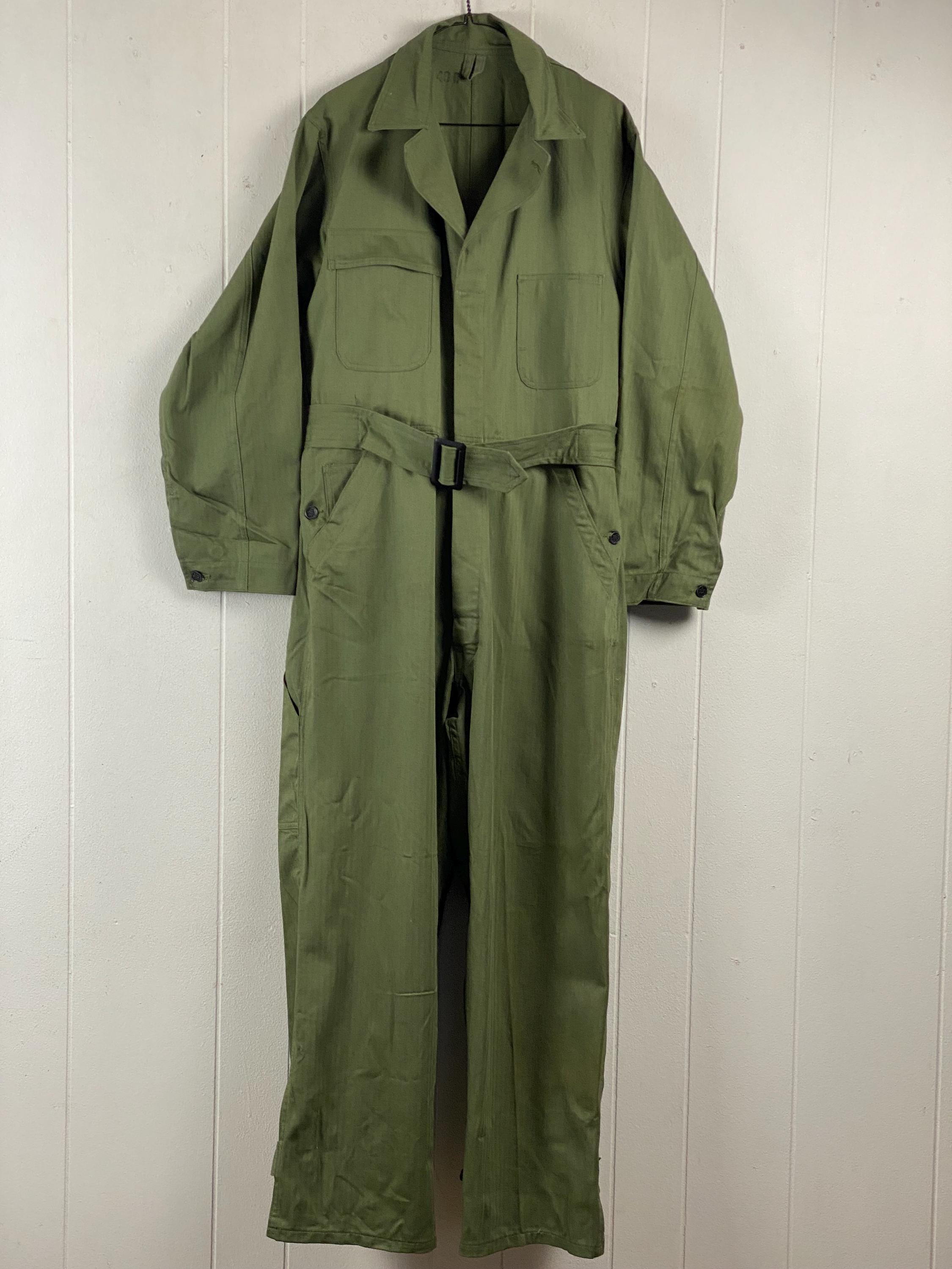 Vintage Coveralls, Size 40, 1940s Coveralls, Mechanic Coveralls