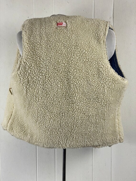 Vintage denim vest, size large, vintage Levi's ve… - image 8