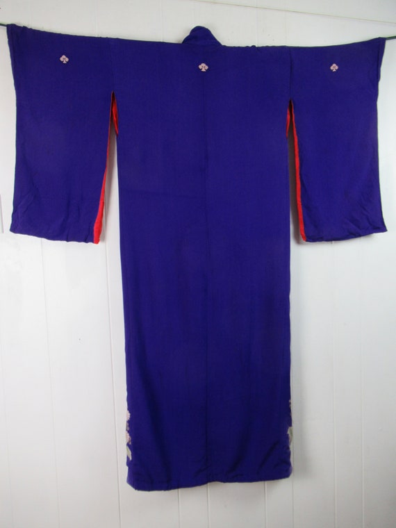 Vintage kimono, silk kimono, vintage robe, Asian … - image 6
