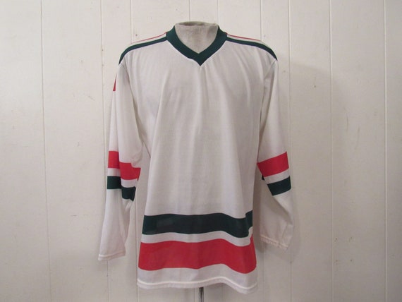 Vintage shirt, hockey shirt, 1970s hockey jersey,… - image 1