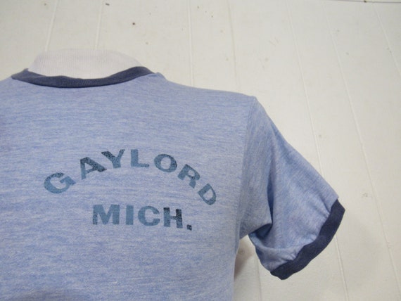 Vintage t shirt, Gaylord Michigan, 1970s t shirt,… - image 1