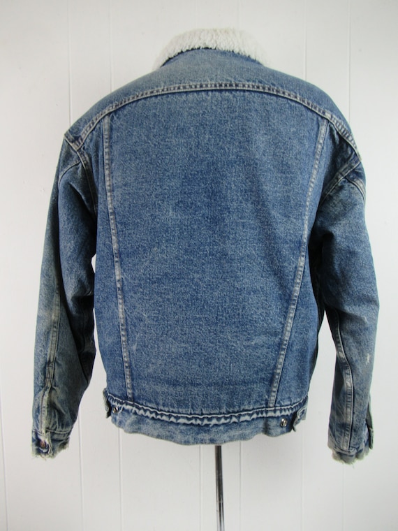 Vintage jacket, Levis jacket, denim coat, fleece … - image 5