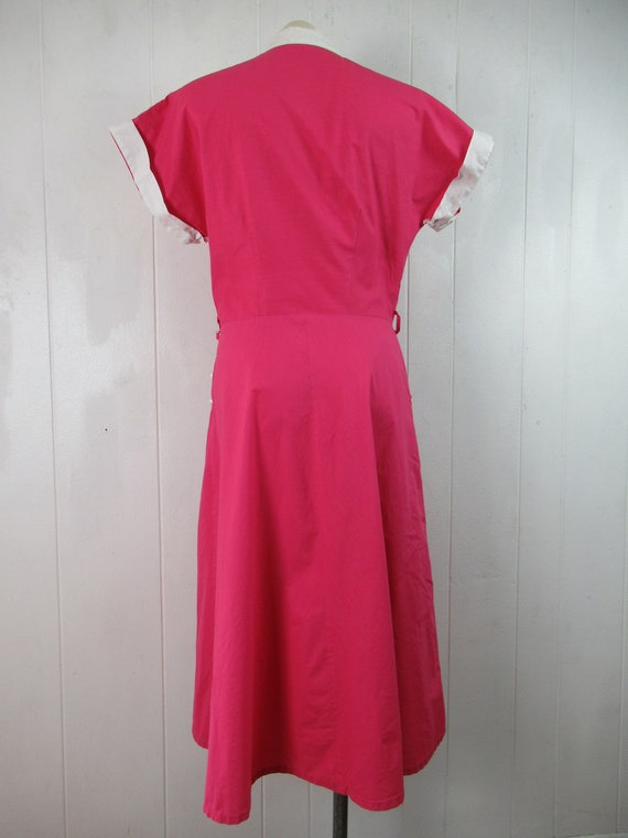 Vintage dress, 1940s dress, cotton dress, vintage… - image 5