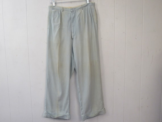 Vintage Pants, Work Pants, 1940s Pants, 1940s Chambray Work Vintage Pants, Work Pants, 1940s Pants, 1940s Chambray Work