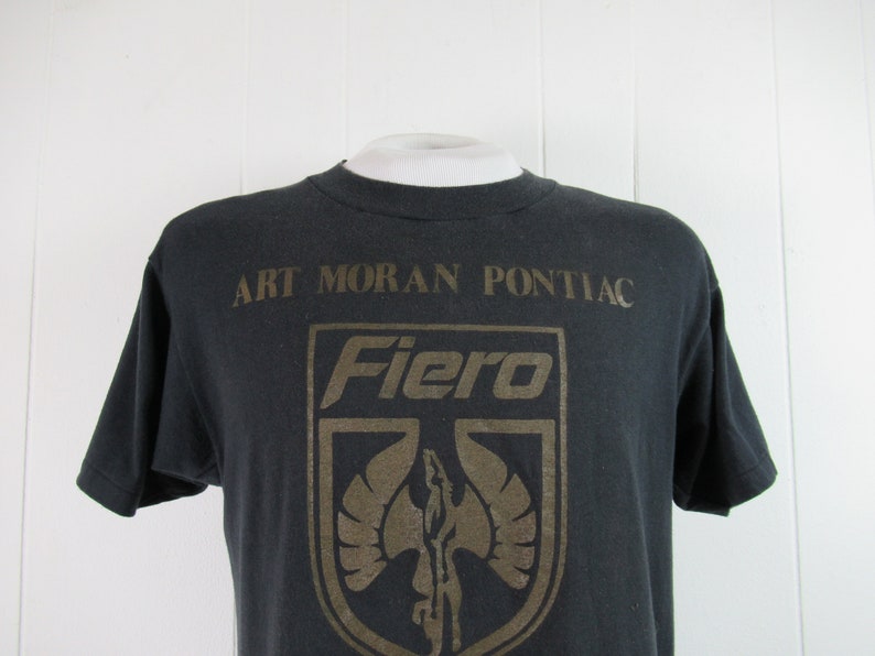 Vintage t shirt, 1980s t shirt, Fiero t shirt, Pontiac t shirt, Art Moran, Detroit t shirt, vintage clothing, size large image 2