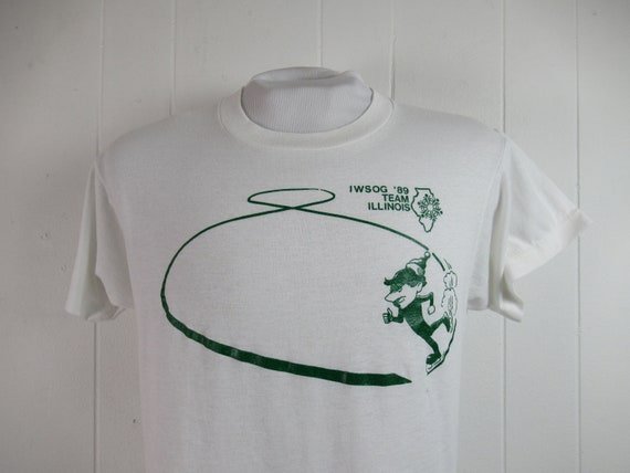 Vintage t shirt, 1980s t shirt, elf t shirt, IWSOG Illinois, vintage clothing, size large