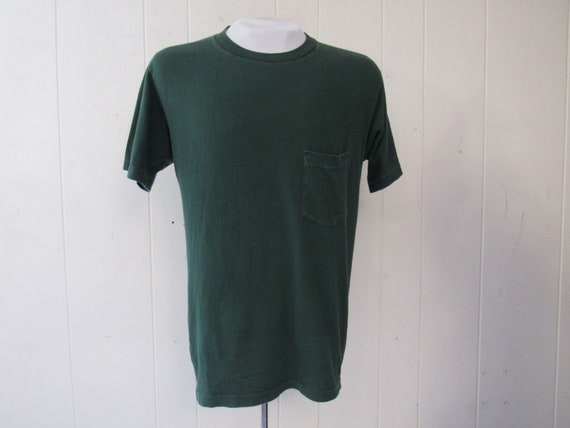 Vintage t shirt, pocket t shirt, 1960s t shirt, gr