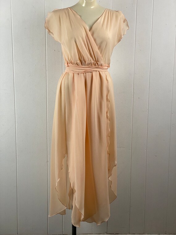 Vintage lingerie set, vintage nightgown and robe,… - image 7