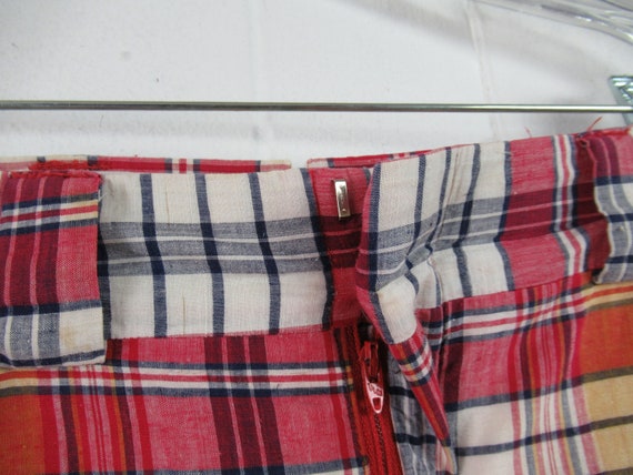 Vintage pants, Madras plaid pants, 1970s pants, A… - image 3